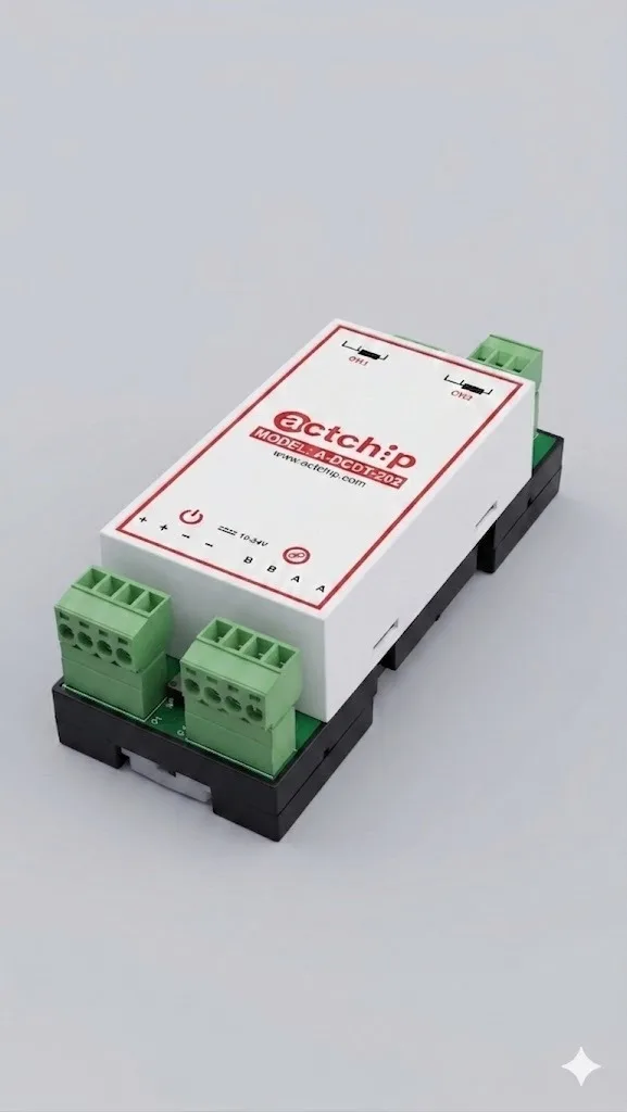CreeperXSense RTD — Dual-channel PT-100 RTD transmitter with RS-485 Modbus output.